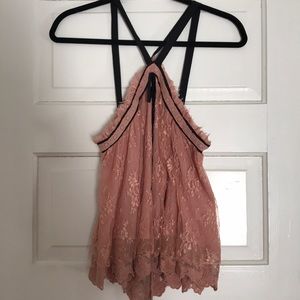 Free People Lace Tank Top